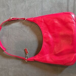 Coach Lamb Nappa Leather Red Handbag
